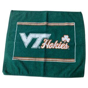 Virginia Tech Hokies Green Rally Towel 14.5" x 16.5" VT St Patrick's Day
